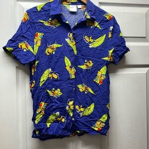 The Simpsons Button Down